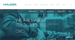 Desktop Screenshot of hauzertechnocoating.com