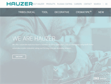 Tablet Screenshot of hauzertechnocoating.com